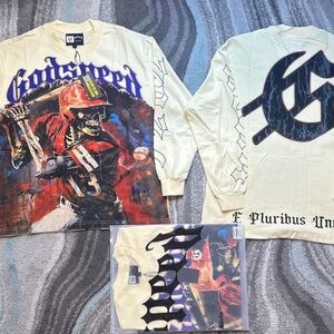 Godspeed Graphic Long Sleeve Shirt - Cream